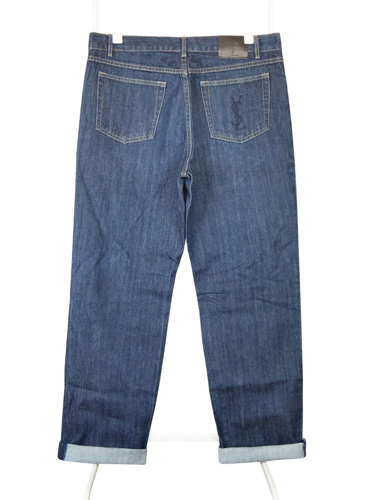 Yves Saint Laurent pantaloni jeans vintage denim uomo