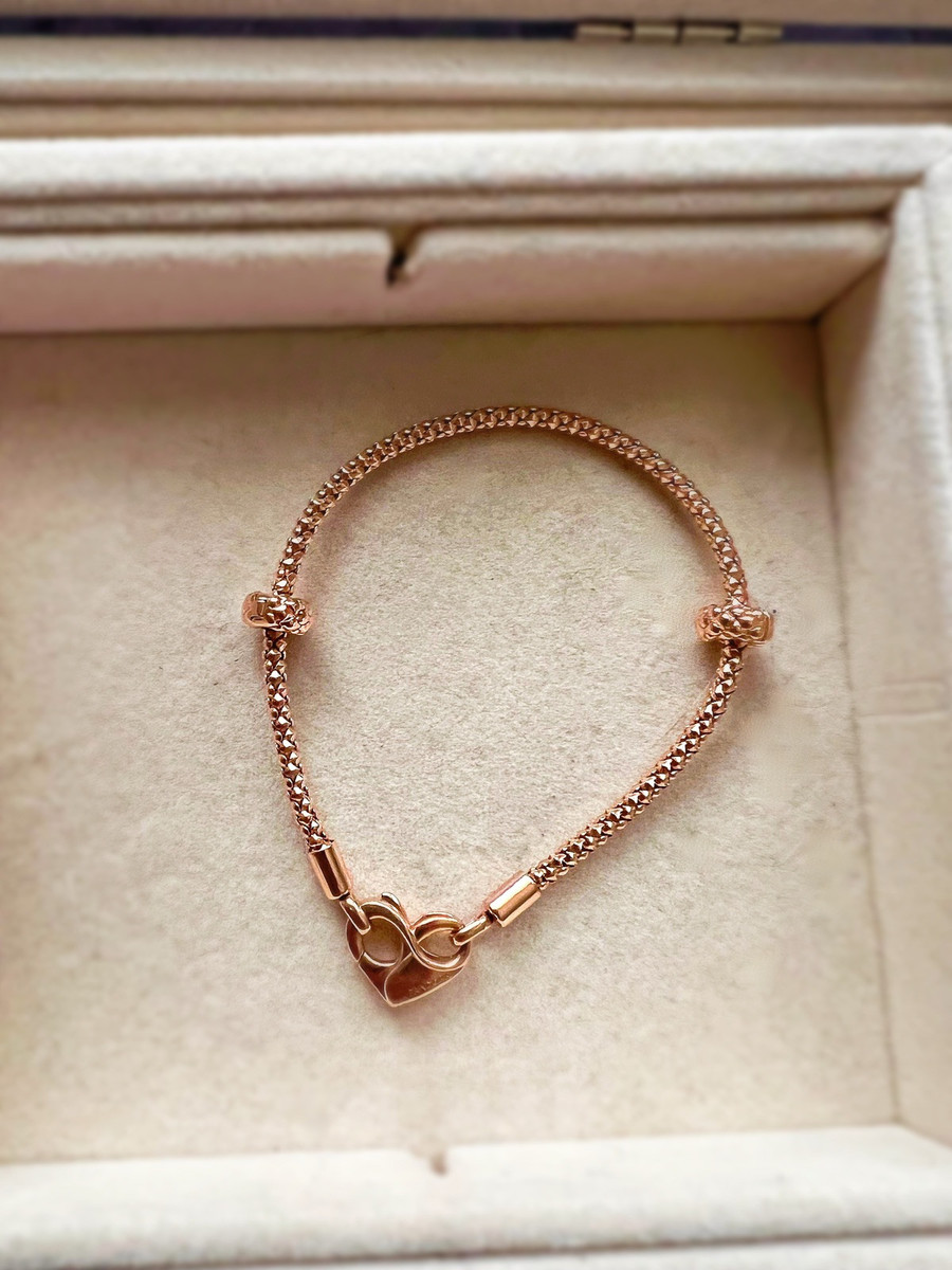 Pandora Moments 14kローズゴールドプレーティング ブレスレット ローズゴールドプレーティング ブレスレットベストセラー