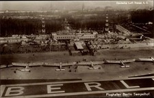 Ak Berlin Tempelhof, Zentralflughafen, Flugzeuge - 4295963