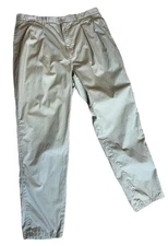 Vintage 90s Greg Norman Golf Pleated Men's Size 40 Khaki PGA Shark Logo Pants