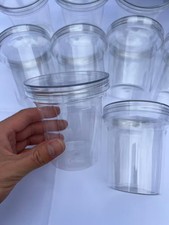 400ml Clear Plastic Cup with Lid – Ideal for Candy, Drinks, Desserts