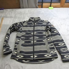 Ariat Jacket Women Small Black Aztec Print FullZip Softshell Southwestern Tribal