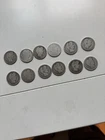 12 Barber Quarters Mixed Dates Lot