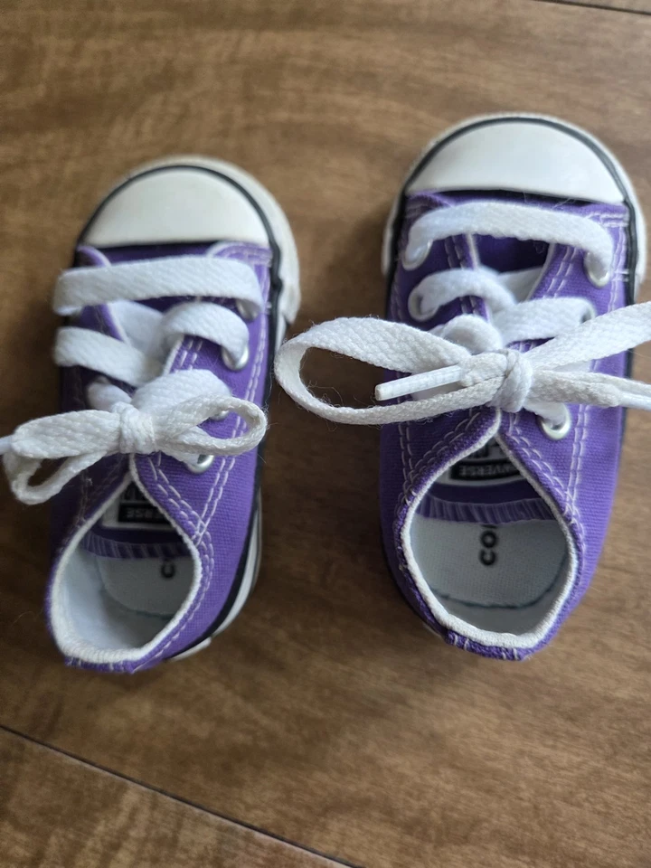 Zapatillas Converse All Star de lona púrpura Foto 2 de 4