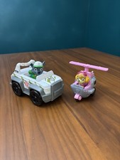 VHTF PAW Patrol Jungle Rescue CAMO Lot - Rocky Truck  Skye Helicopter 2016