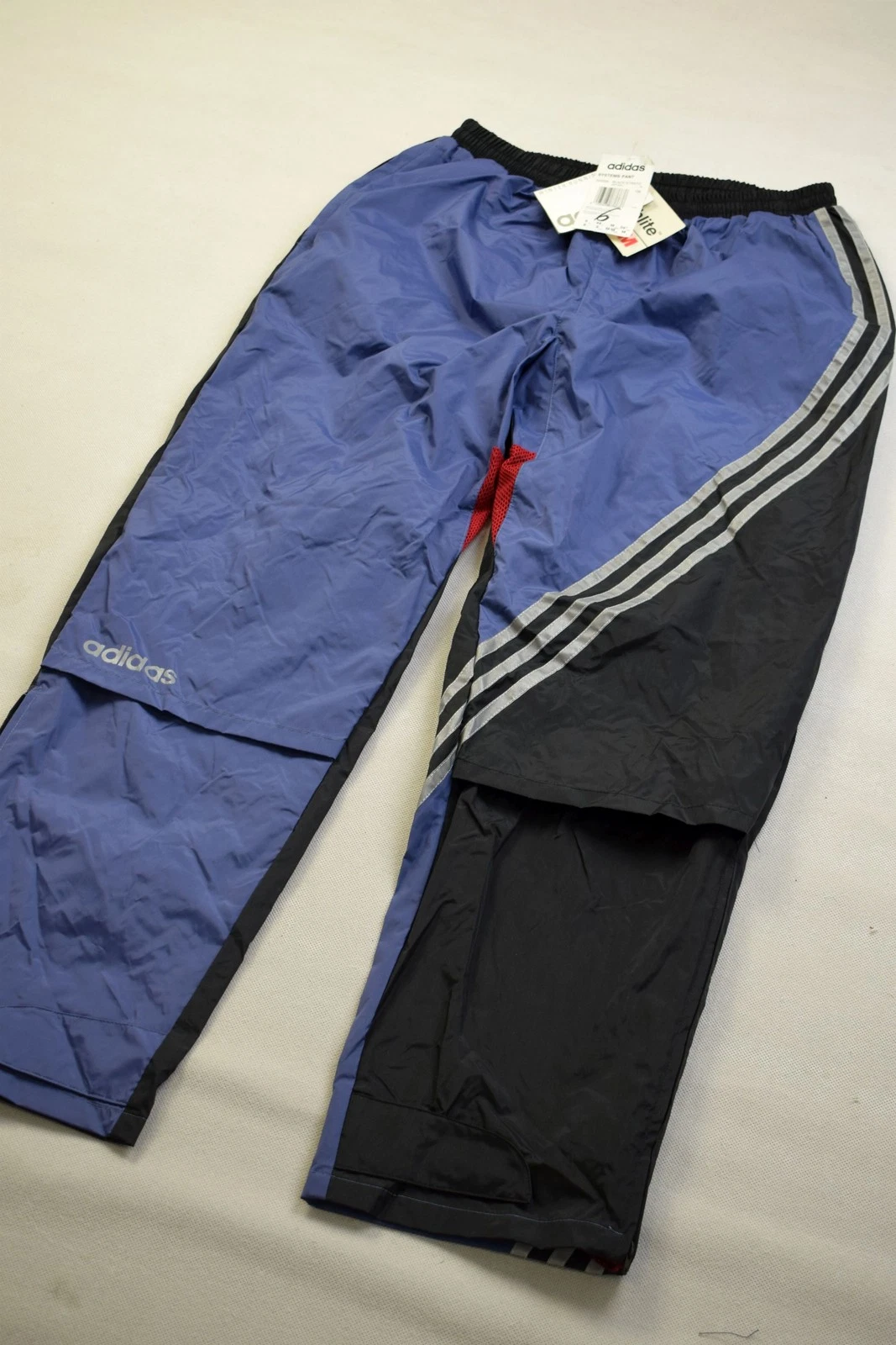 Adidas Rain Pants Vintage Weather Rain Pant Nylon Shiny Glanz 90s M L NEW