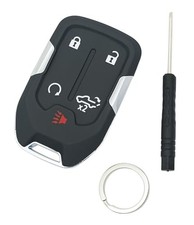 Smart Key Fob Case Shell Fit for 2022 2021 2020 2019 Chevy 5 Buttons - A