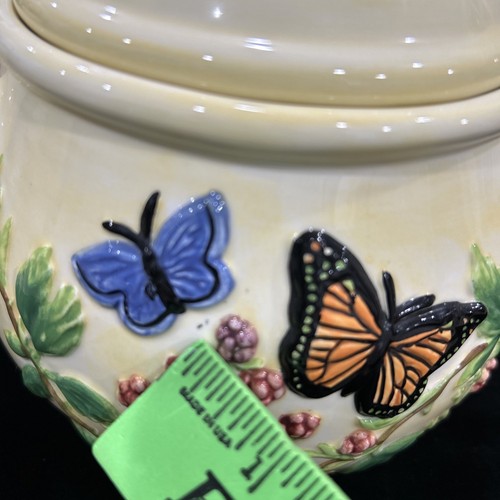 Harry & David, Limited Edition, Butterfly & Flower Teapot, Vintage - Picture 15 of 19