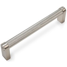 10 PCS 5 Inch Brushed Satin Nickel Knurled Cabinet Handles Drawer Pulls