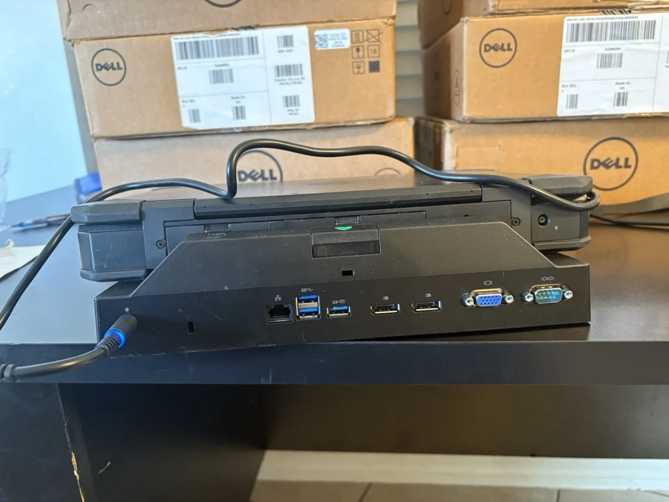 Lote de 4 Dell 028NDH Latitude Resistente Display Port Escritorio Dock Caja Abierta Foto 3 de 4