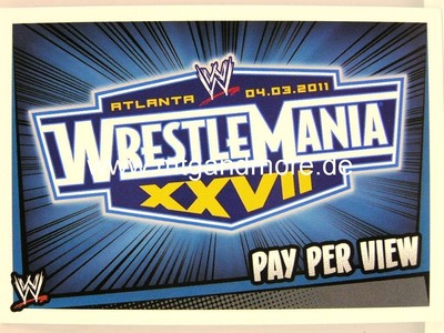 Slam Attax Rumble - Wrestlemania XXVII - Pay per View