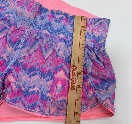 Ivivva Lululemon Girl's Shorts Size 14 Relay Racer Speedy Running Pink Peach - Picture 12 of 12