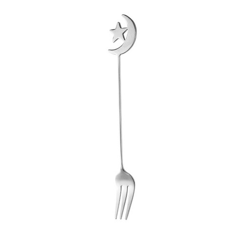 Long Handle Coffee Stirring Spoons Dessert Salad Fork Stainless Steel Tableware - Picture 9 of 13