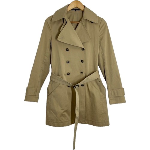 Theory New Divide Wool & Cashmere Wrap Trench Coat $795 Size XL
