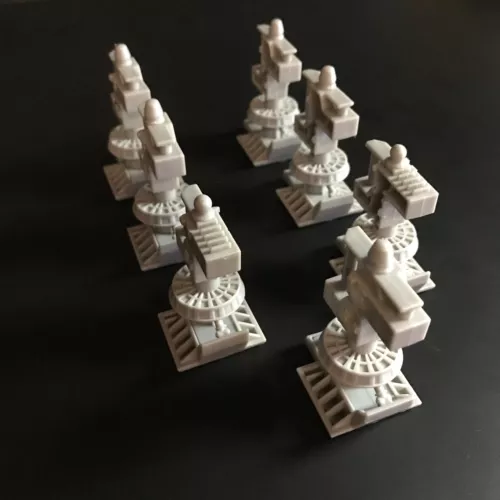 Star Wars Legacy Millennium Falcon Landing Gear Strut Part OEM Set of 7 Original
