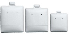 100pc Puff Earring Cards White Earring Display Cards Puff Pads Earring Displays