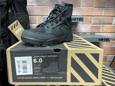 Viktos Johnny Combat Men’s Black Vented Boots Men’s Size 6.0 US Lace -Up