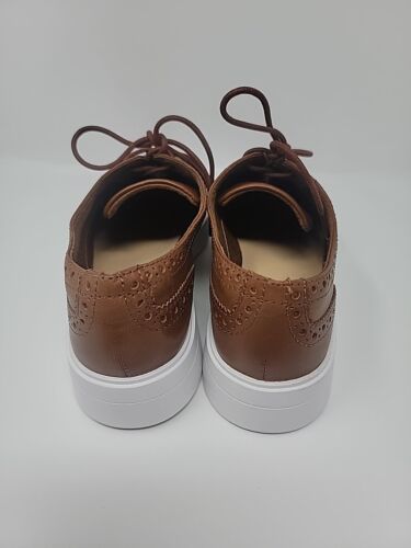Clarks Womens Hero Leather Dress Sneaker Brogue Brown. Size 7 - Picture 3 of 10