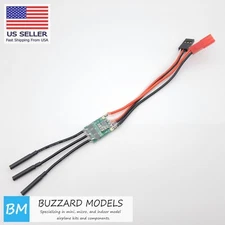 Buzzard Models MX-12A-L Micro Brushless ESC 2-3S 2.8A/5V Switching BEC