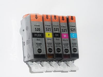 Patronen für Canon PGI 520PGBK CLI-521C/Y/M/BK Satz Tinte ANGEBOT