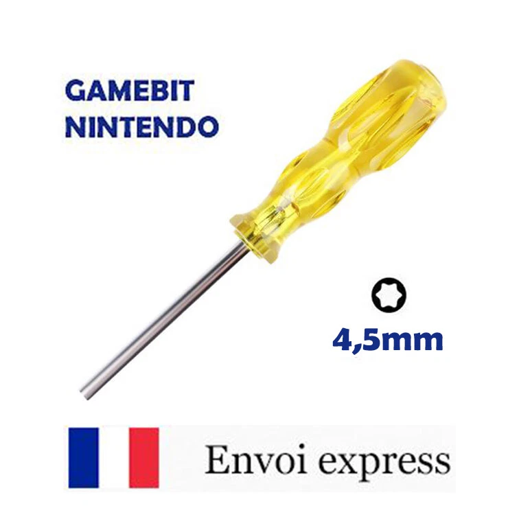 Tournevis GAMEBIT 4,5 mm - console Nintendo NES SNES N64 Sega Game gear