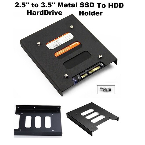 2.5" SSD HDD to 3.5" Mounting Adapter Bracket Tray Dock for PC SSD Holder H _co - Bild 6 von 6