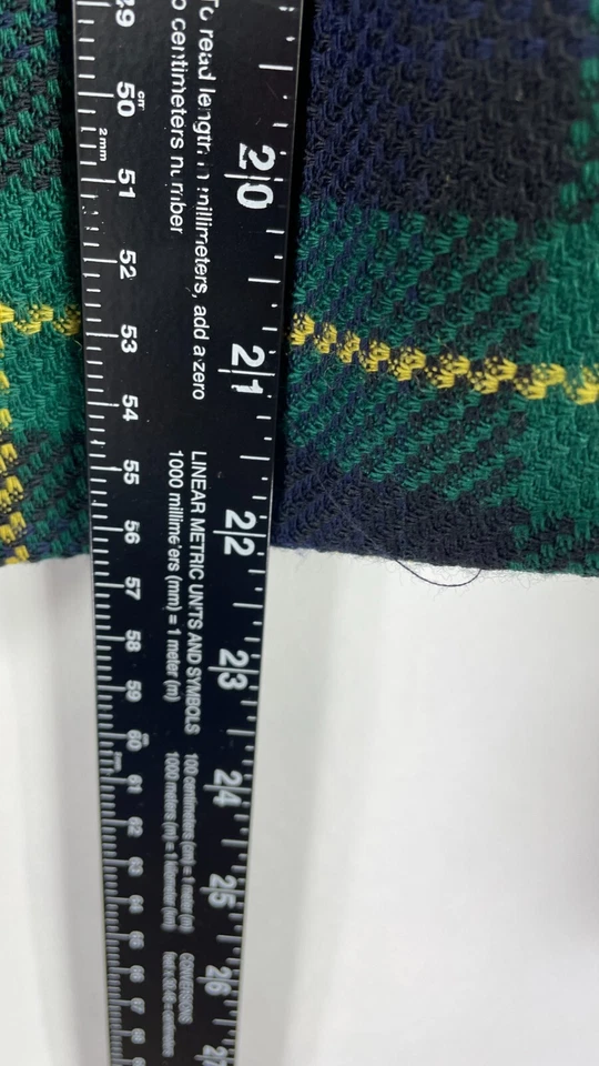 Vintage Kasper For A.S.L. Blazer Size Medium Green Blue Wool Jacket Plaid Sz 4. - Image 2 of 4