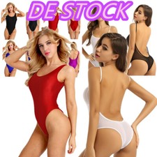 Damen~Einteiler Rückenlose Badeanzug High Cut String Bikini Sommer Sexy Bademode