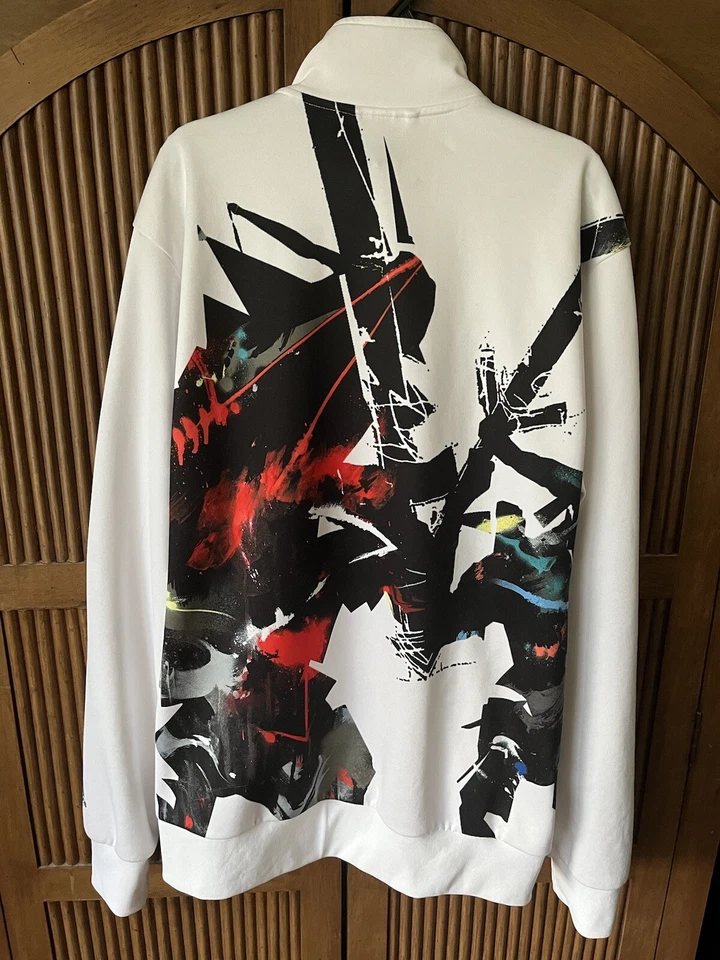 Adidas GOOD VS EVIL Chaqueta de Pista MR JAGO URBAN ARTIST SERIES Top Firebird ~ Hombres L Foto 2 de 4