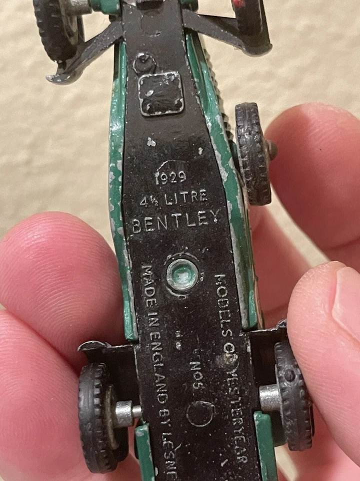 MATCHBOX "MODELS OF YESTERYEAR" TOYS - 1929 4 1/2 LITRE BENTLEY 1963  - Image 4 of 4