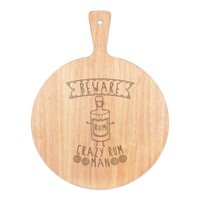Beware VerrüCkte Rum Mann Pizza Brett Paddel Holz Lustig