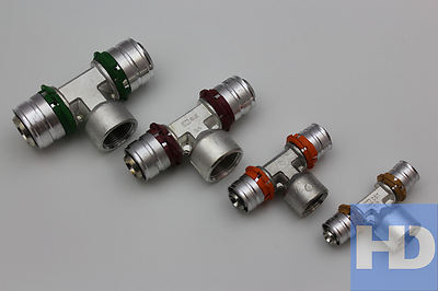 Uponor MLC T-Stück mit Innengewinde Unicore S-Press Pressfitting Unipipe Press