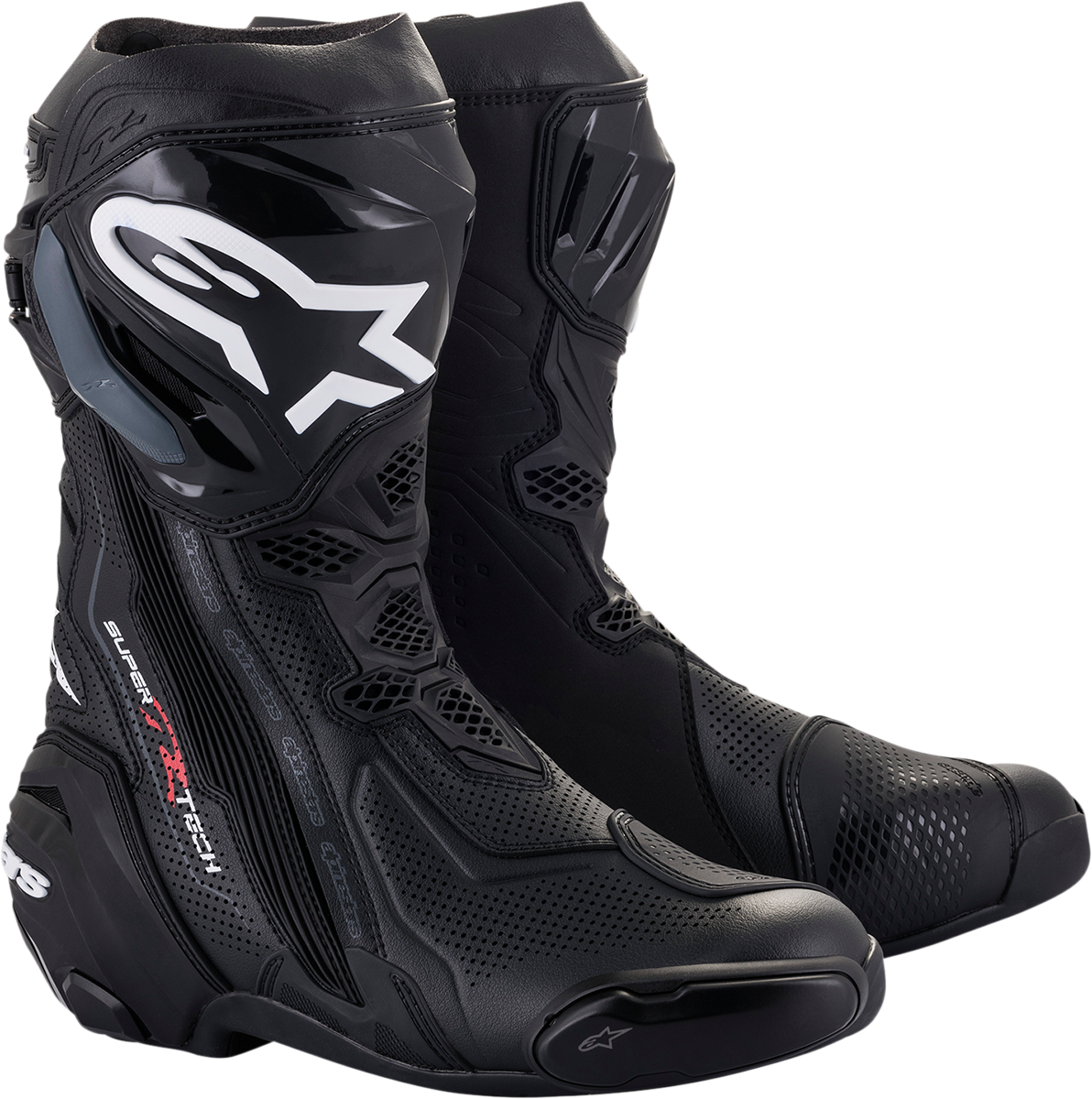 Alpinestars Supertech R Vented Boots US 8 / EU 42 Black | eBay