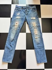 Alexander McQueen Pants Authentic Distressed Denim Used From Japan