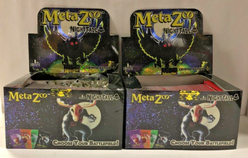 Meta Zoo NightFall  2 booster boxes  450+ cards each 2021 - Picture 1 of 8