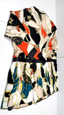 chain print pleated dress Shakira Maxi Dress