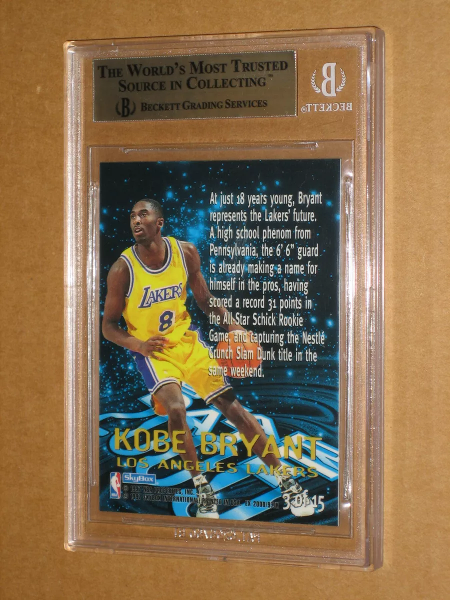 🏀 KOBE BRYANT 1996 1997 E-X2000 STAR DATE BGS 9.5 ROOKIE RC CARD