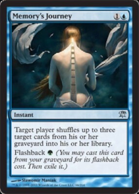 Memory's Journey ~ Moderately Played Innistrad MTG Magic UltimateMTG Blue Card