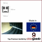 Velvet rail, window guide, window guide profile 13.5x14.5mm large rubber profile