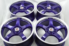 Set Of 4 New 17x7.5 Ddr Fuzion Purple Machined Lip 17 Wheels Rims 5x100 5x114.3 Set Of 4 New 17x7.5 Ddr Fuzion Purple Machined Lip 17 Wheels Rims 5x100 5x114.3