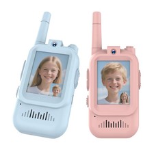 Video Walkie Talkie Kinder 2er Set mit Kamera Display USB-C Akku Spielzeug