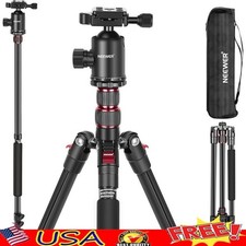 Adjustable Tripod Monopod 360 Degree Ball Head Lightweight Aluminum Camera DSLR