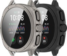 Rugged Bumper Frame Case for Samsung Galaxy Watch 7 40mm with Tempered Glass