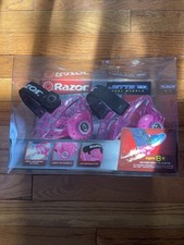 Razor Jetts DLX Heel Wheels - Pink Skate Shoes with Sparks
