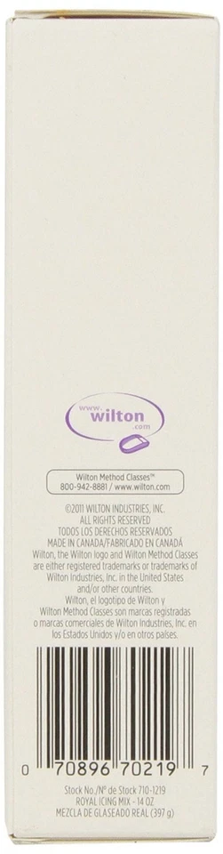 Mezcla de glaseado Wilton Royal para glaseado y decoración, sabor vainilla, 14 oz. Foto 4 de 4