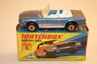1973 era Vintage Matchbox / Lesney Superfast Mercedes 350SL #6 original box