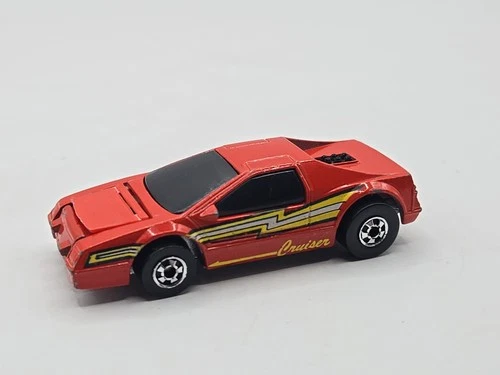 Vintage 1983 HOT WHEELS Crack-Ups Cruiser Red Used Loose Hong Kong Diecast Toy