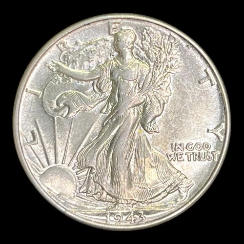 1943 Liberty Walking Silver Half Dollar Choice BU++