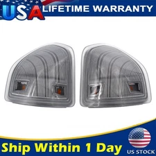 Amber LED Side Mirror Turn Signal Lights For Dodge Ram 1500 2500 3500 Clear Lens