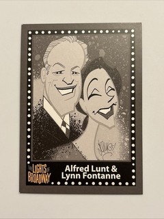 LUNT & FONTANNE Spring 2017 Edition LIGHTS OF BROADWAY Show Cards TRADING CARD!